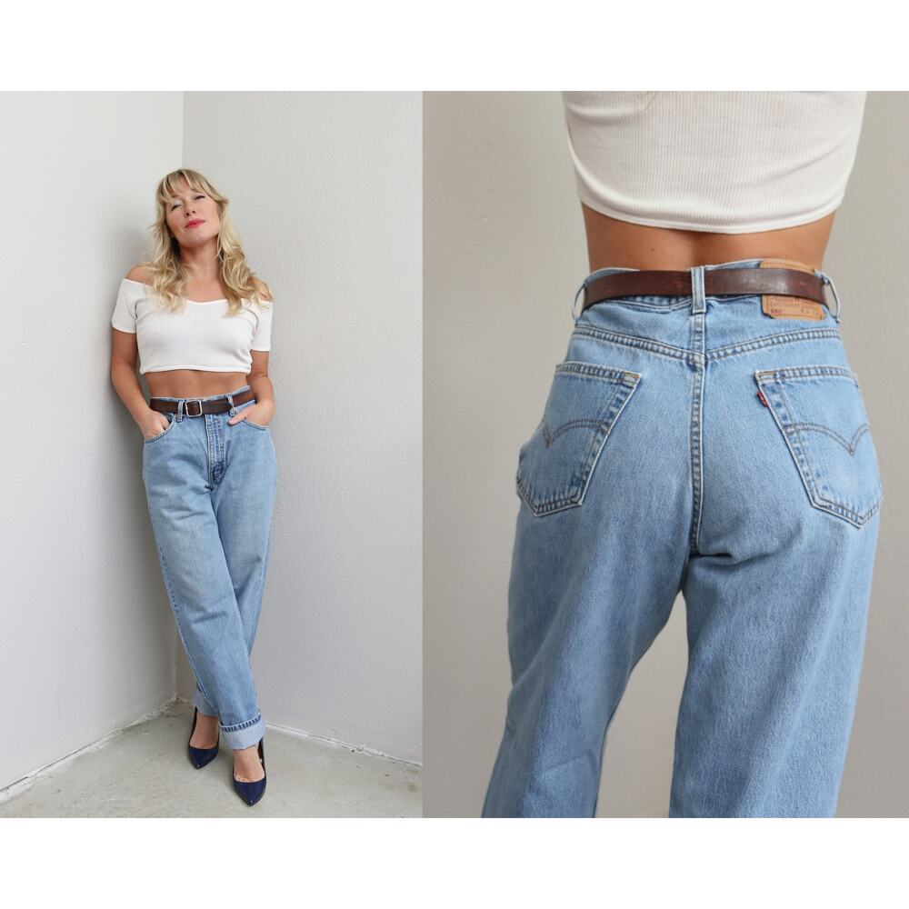 1990's Vintage Levi's 550 Relaxed Fit Jeans ~ Women's MD to LG 33" to 34" Waist